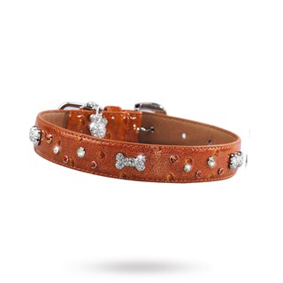 Bones And Sprinkles Halsband Orange Xxs