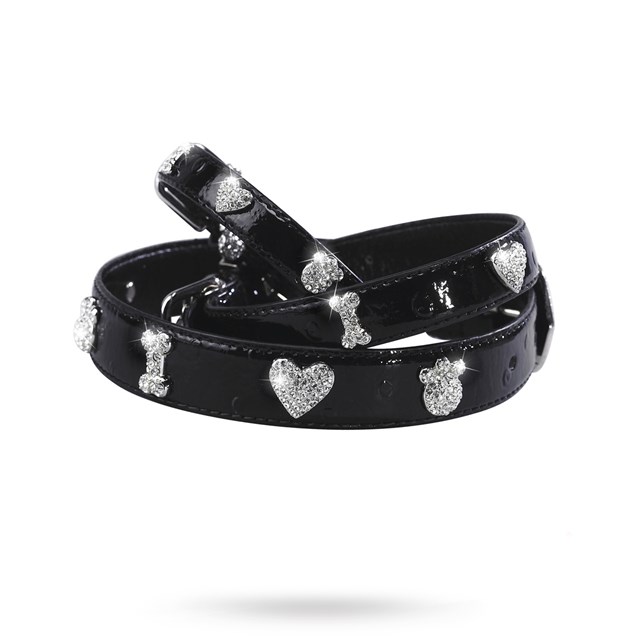 I Love Paw Halsband Svart