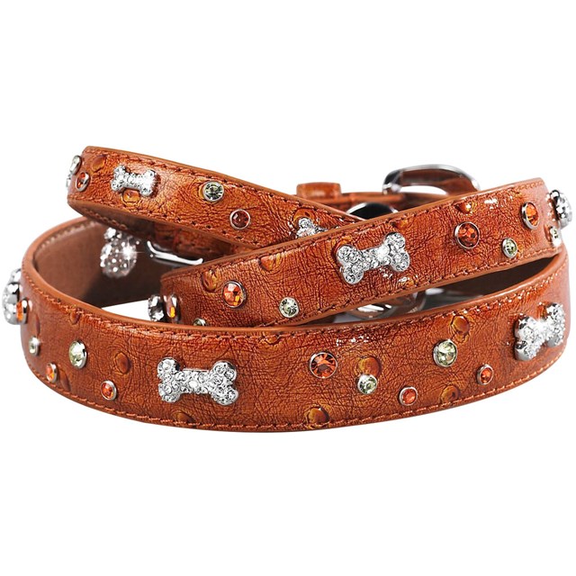 Bones and Sprinkles Halsband Orange XXS