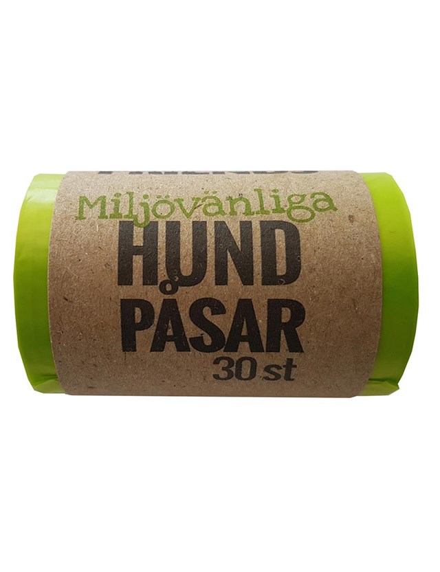 Miljövänliga Hundbajspåsar 30 st Gröna