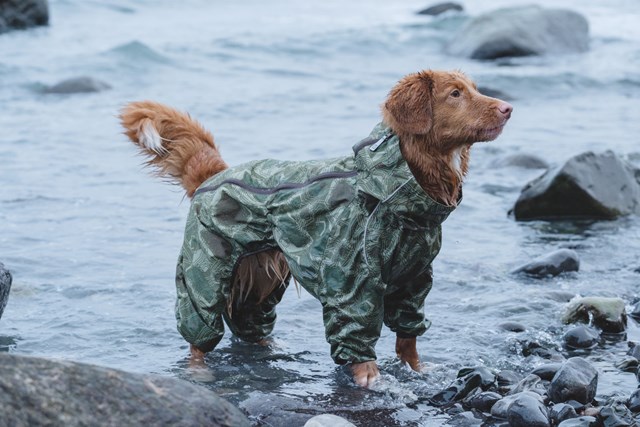 Downpour Suit Green Camo Regnoverall 45XS