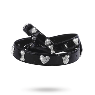 I Love Paw Halsband Svart