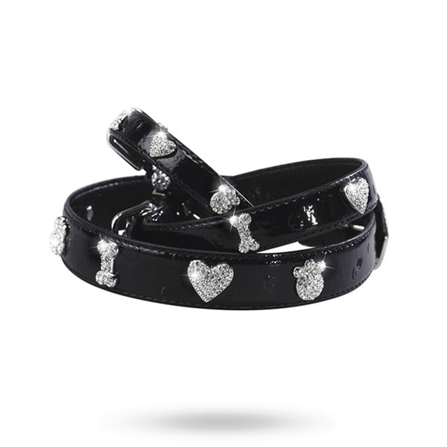 I Love Paw Halsband Svart