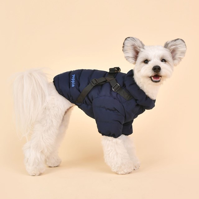 Soft Jumper Navy Hundtäcke Med Integrerad Sele