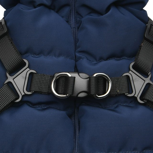 Soft Jumper Navy Hundtäcke Med Integrerad Sele