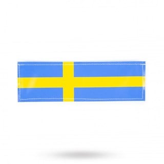 K9 Kardborremärke Svensk Flagga 2-pack