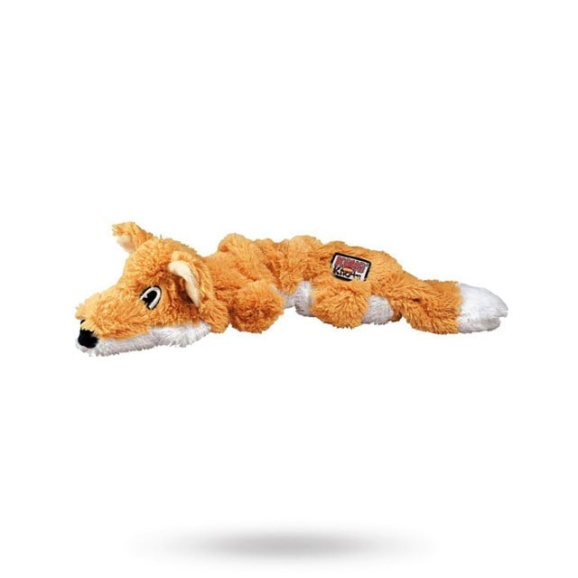 Kong Scrunch Knots Fox - Mjuk hundleksak med pip