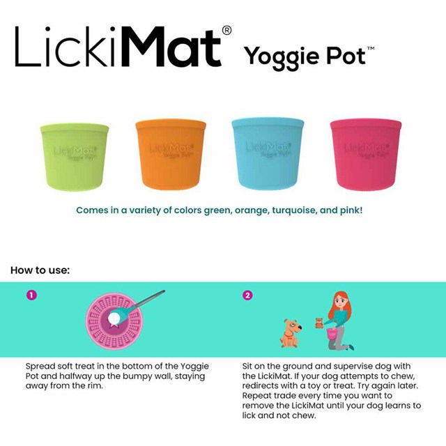 Lickimat Yoggie Pot - Grön