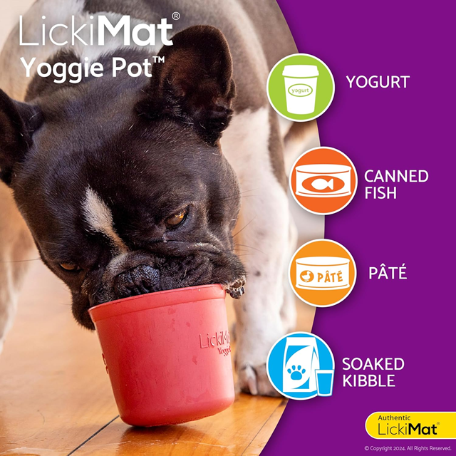 Lickimat Yoggie Pot Rosa