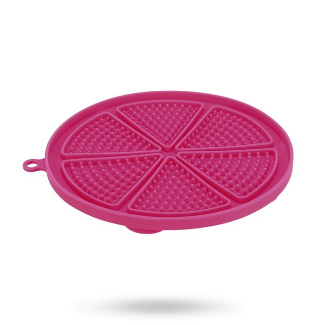 Lick'n'Snack Slickplatta med sugkopp - Rosa