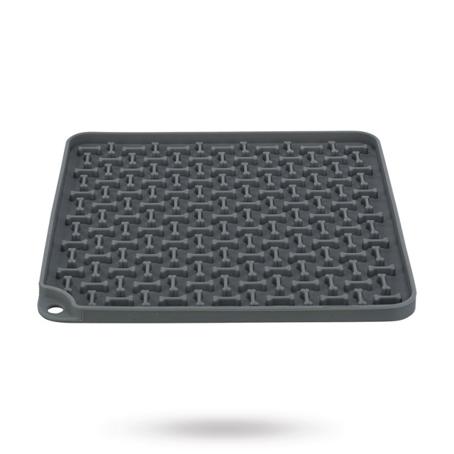 Lick'n'Snack Slickplatta 20x20 - Grå