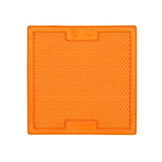 Lickimat Soother Hundskål/Slickmatta Orange 20x20