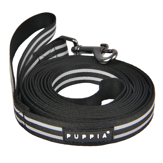 Night Safety Long Lead - Svart Reflexkoppel 3 m