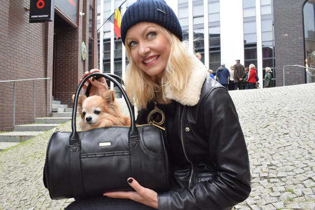 MERÏKH Hundväska Läder - Svart