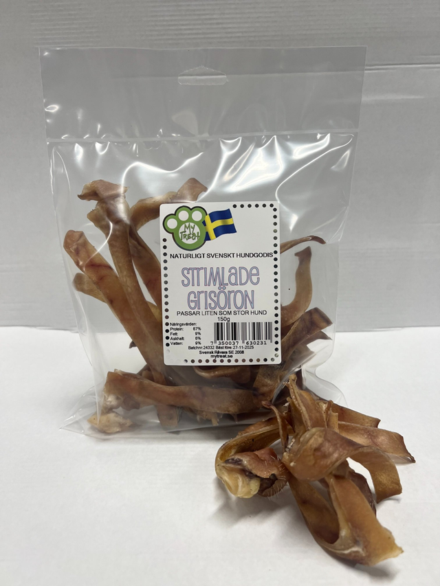 My Treat Svenska Strimlade Grisöron 150g