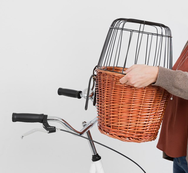 Cykelkorg med galler upp till 5kg - Brun