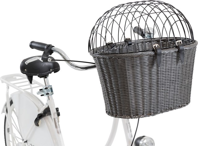 Cykelkorg front med galler upp till 5kg - Antracit