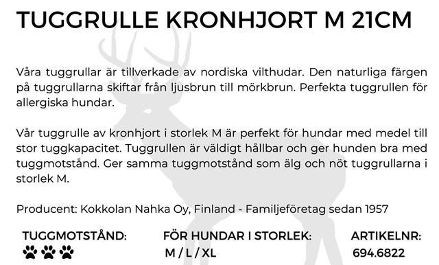 Ozami Tuggrulle Kronhjort 21 cm