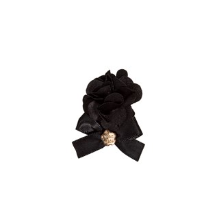 Rose Ribbon Hairpin - Svart