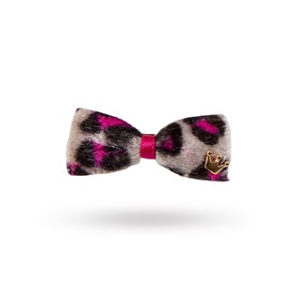 Spotty Ribbon Hairpin Pink