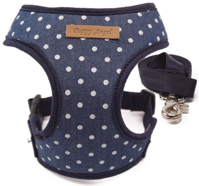 Puppy Angel Denim Sele - NAVY - XL