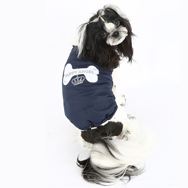 Love Bone Padded Vest - Navy