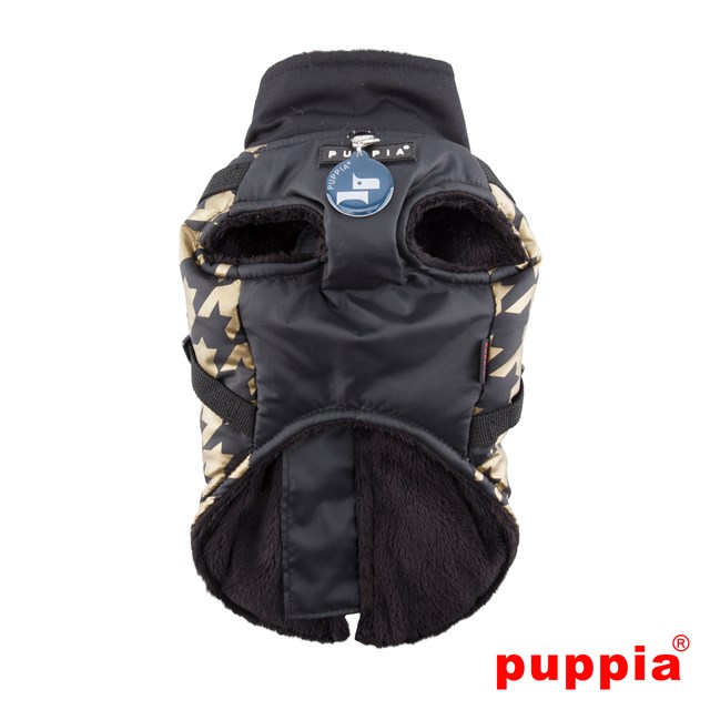 Dogstooth Black - Hundtäcke med Integrerad Sele