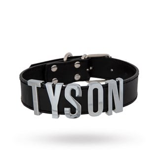 Personligt Hundhalsband 3 Cm - Svart