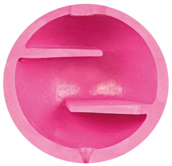 Snacksboll i gummi med labyrint 11 cm