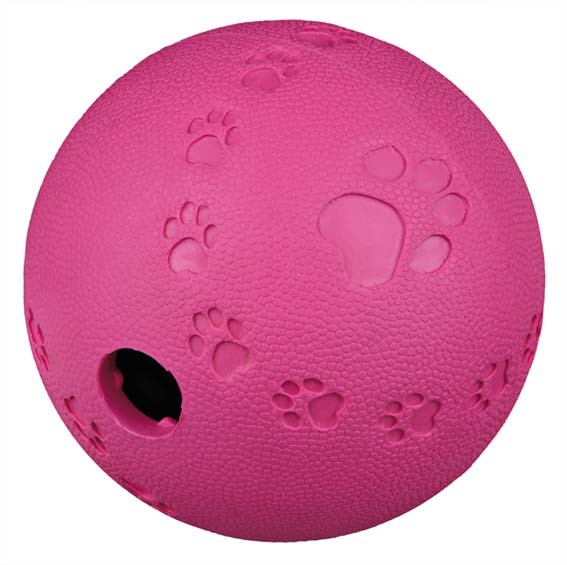 Snacksboll i gummi med labyrint 11 cm