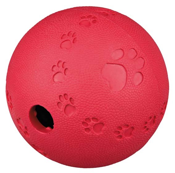 Snacksboll i gummi med labyrint 11 cm