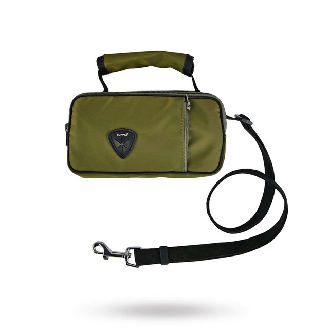 ASHTON HUNDKOPPEL MED VÄSKA - KHAKI