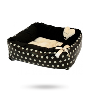 Polkadot Ease Hundbädd - Blå Large