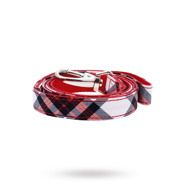 Red & White Plaid - Tygkoppel