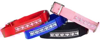 Esc Rhinestone Collar - Röd