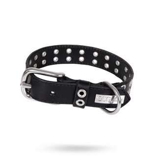 Rock Special Black - Läder Hundhalsband