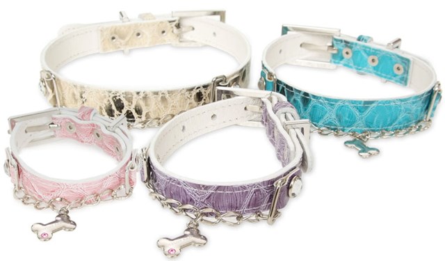 Royalty Halsband + Koppel - Viol - XL