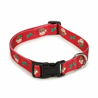 Holiday Monkey Business Halsband - Röd - Large