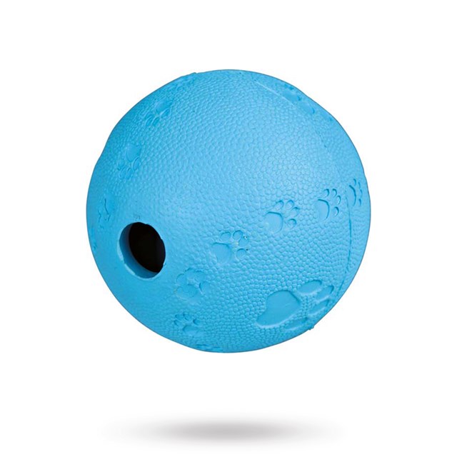 Snacksboll i gummi med labyrint 11 cm