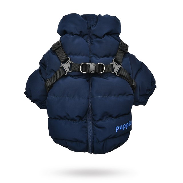 Soft Jumper Navy Hundtäcke Med Integrerad Sele