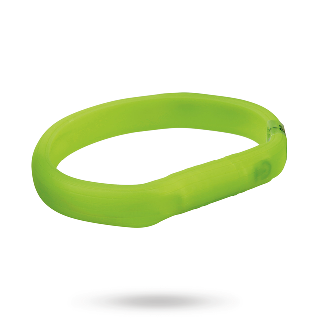 Trixie Flash Light Band USB - Limegrön