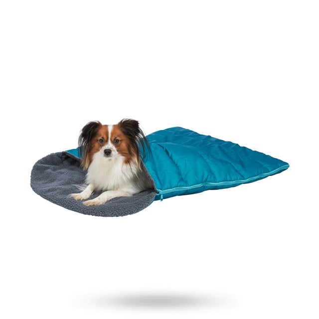 Sovsäck för hund 70 × 95 cm - Petrol/grå