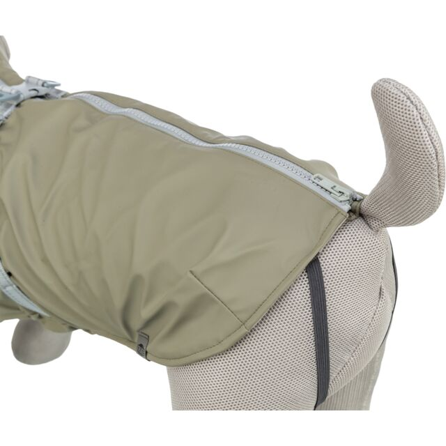 Trixie Pontis Regntäcke med integrerad sele - Olivgrön