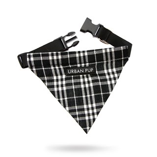 Black & White Tartan Bandana