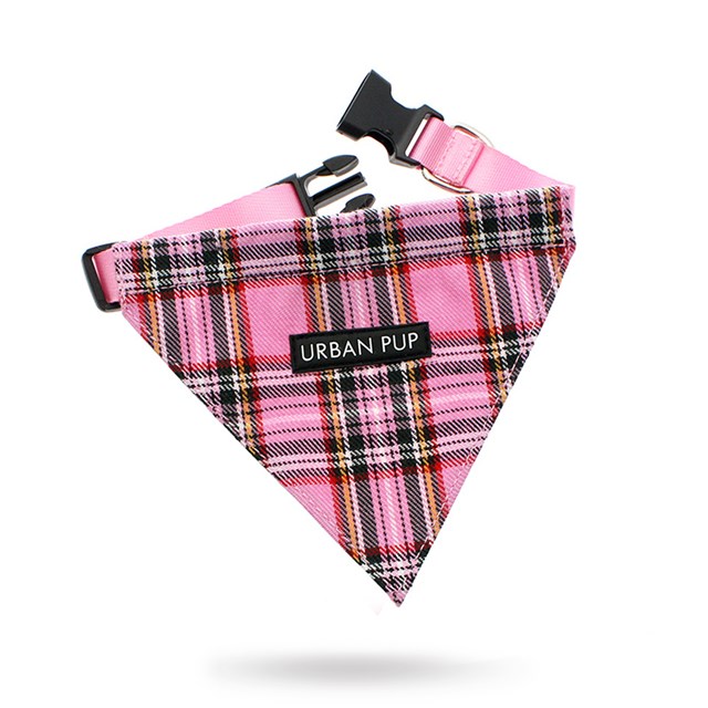 Pink Tartan Bandana