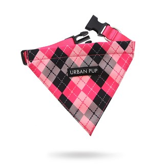 Pink Argyle Bandana