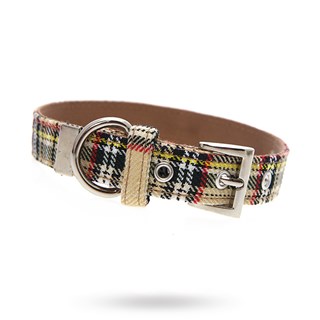 Brown Tartan Hundhalsband