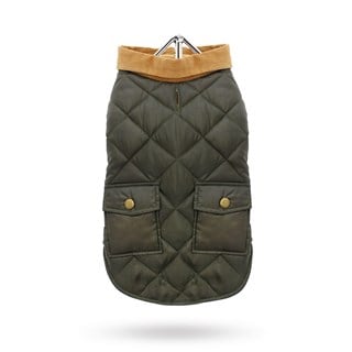 Forest Green Quilted Town & Country - Hundjacka