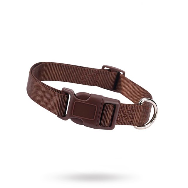 Nylon Halsband Brun