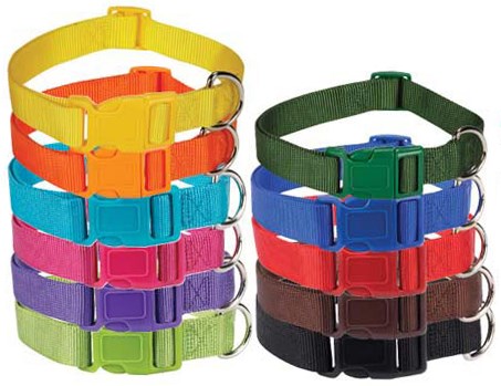 Nylon Halsband Röd XL